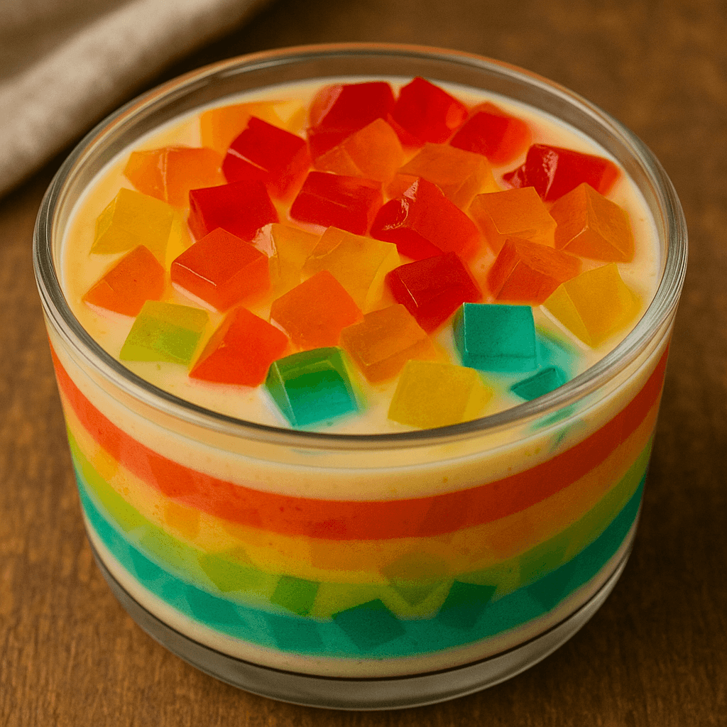 Gelatina Colorida Cremosa